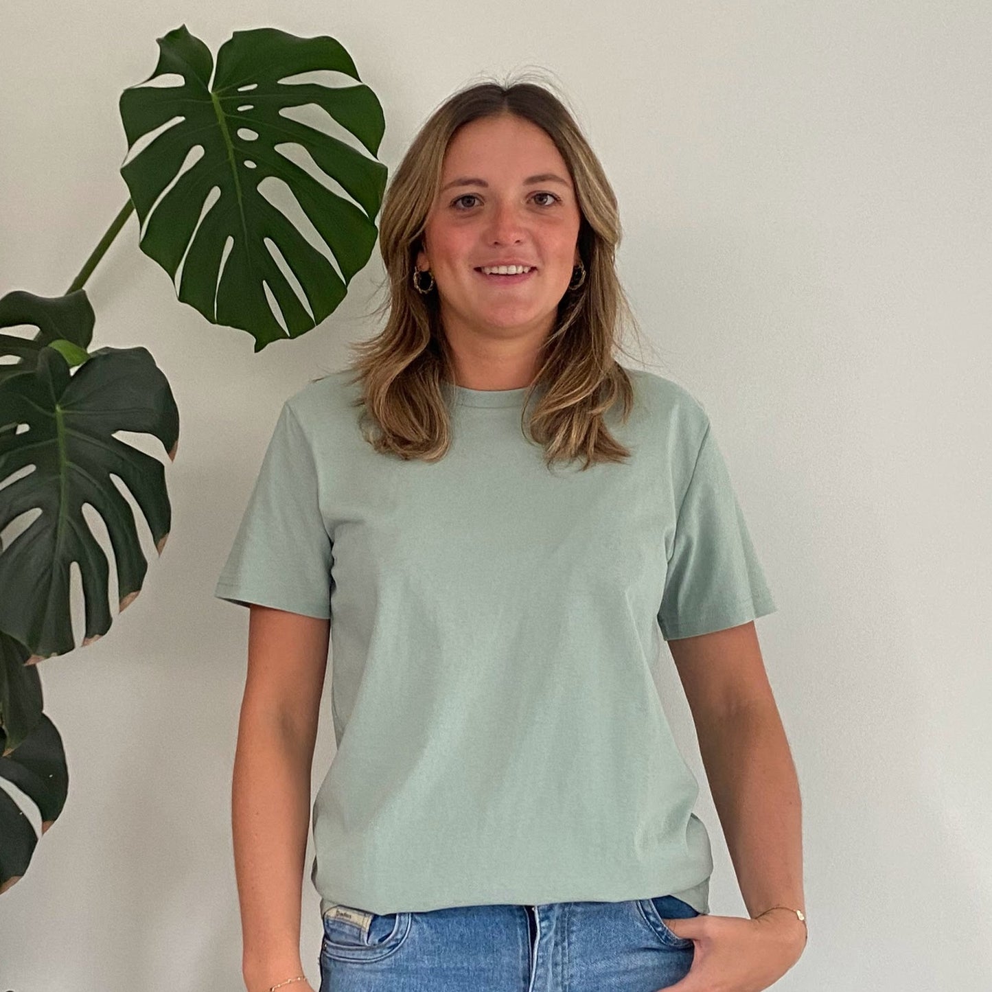 T-shirt met kleine lijntekening
