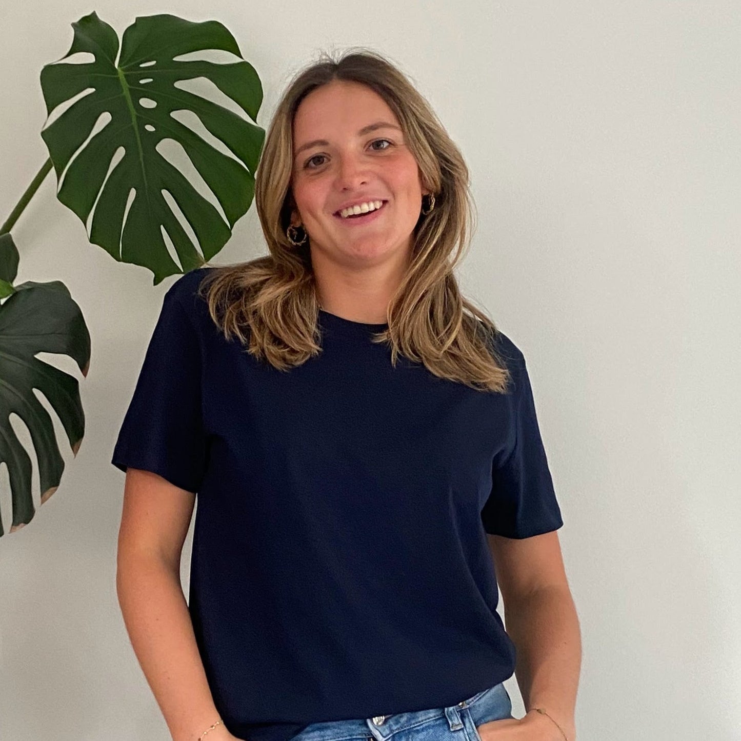 T-shirt met kleine lijntekening